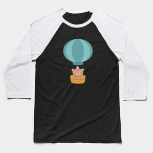 Kawaii Brown bear balloon t-shirt Baseball T-Shirt